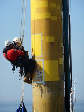 Coating repairs on Thanet Offshore Windfarm