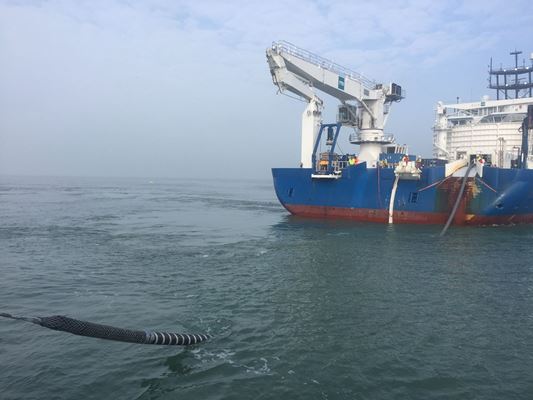 Kabel verbindt offshore windmolenpark Rentel met land