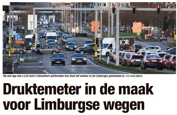 App toont u hoe druk het op Limburgse wegen is