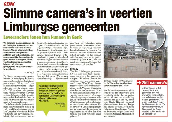 Slimme camera's in veertien Limburgse gemeenten