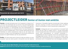 Projectleider Junior - Senior